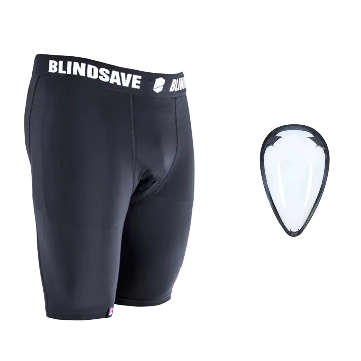 Svarta kompressionsshorts+kupa