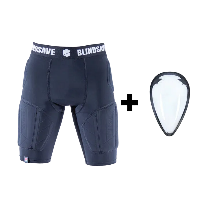 Svarta kompressionsshorts+kupa